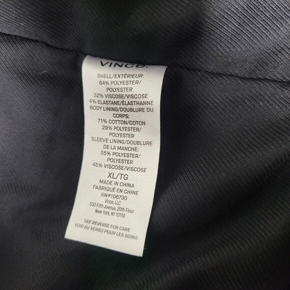 Vince Men's Field Jacket Size XL  Suede Trim Blue Navy - Picture 12 of 16